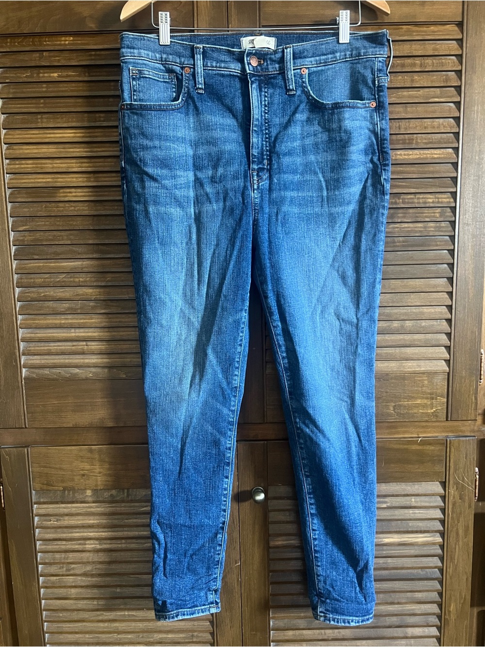 Madewell Women's Skinny Jeans in Dark Blue Denim